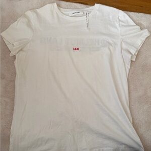 Helmut Lang White Short Sleeve Tee